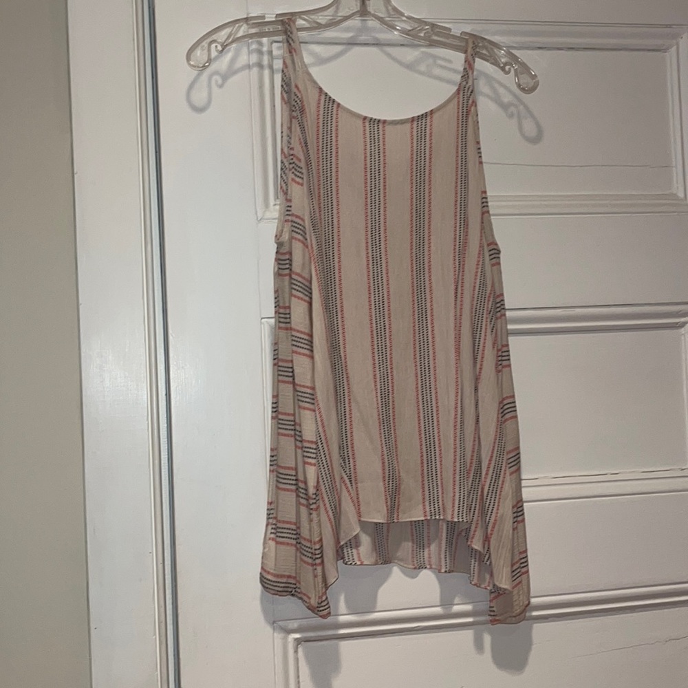 EVERLY cold shoulder printed blouse